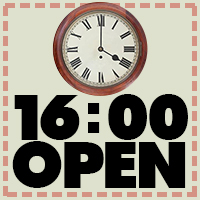 16時オープン!